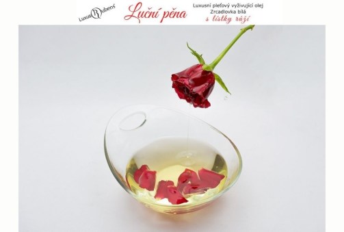 Luxusní pleťový vyživující olej - růže