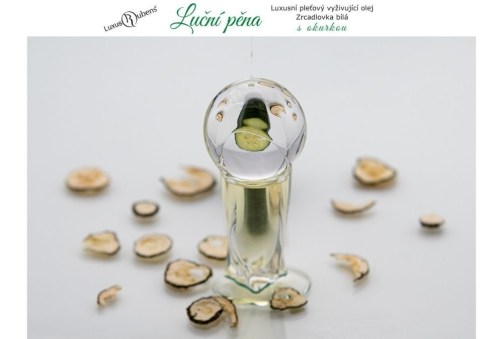 Luční pěna - Luxusní pleťový vyživující olej - okurka
